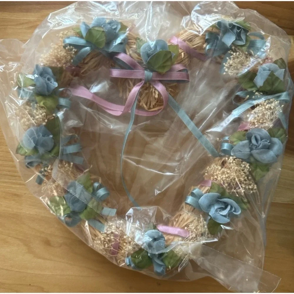 VTG House Of Lloyd Homespun Heart Wreath‎ 9